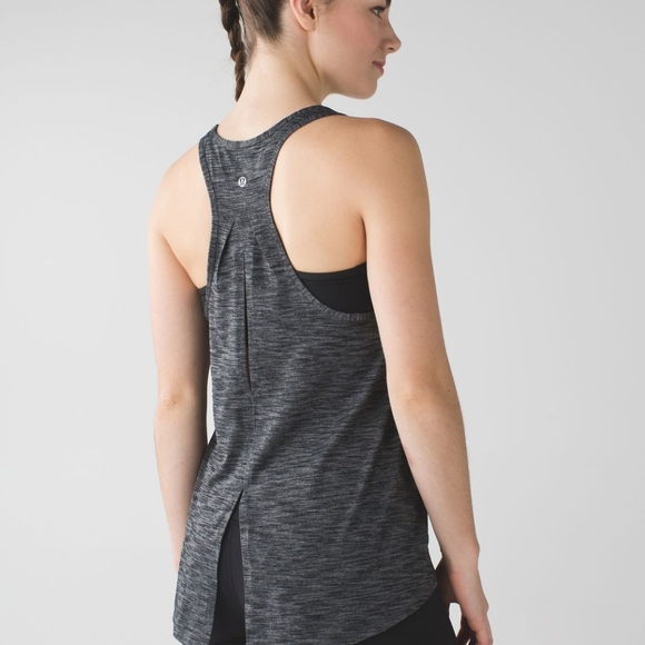Lululemon Salute the Sun Tank Heathered Black  - Picture 4 of 11